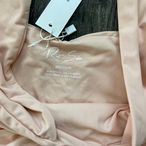 NWT Riot Swim Echo One Piece Peach Beach Size M - Picture 5 of 8